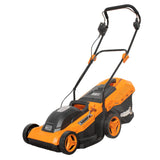 Bricoferrr Cortacésped Eléctrico - 1800W, Ancho de Corte 38cm y Altura Ajustable