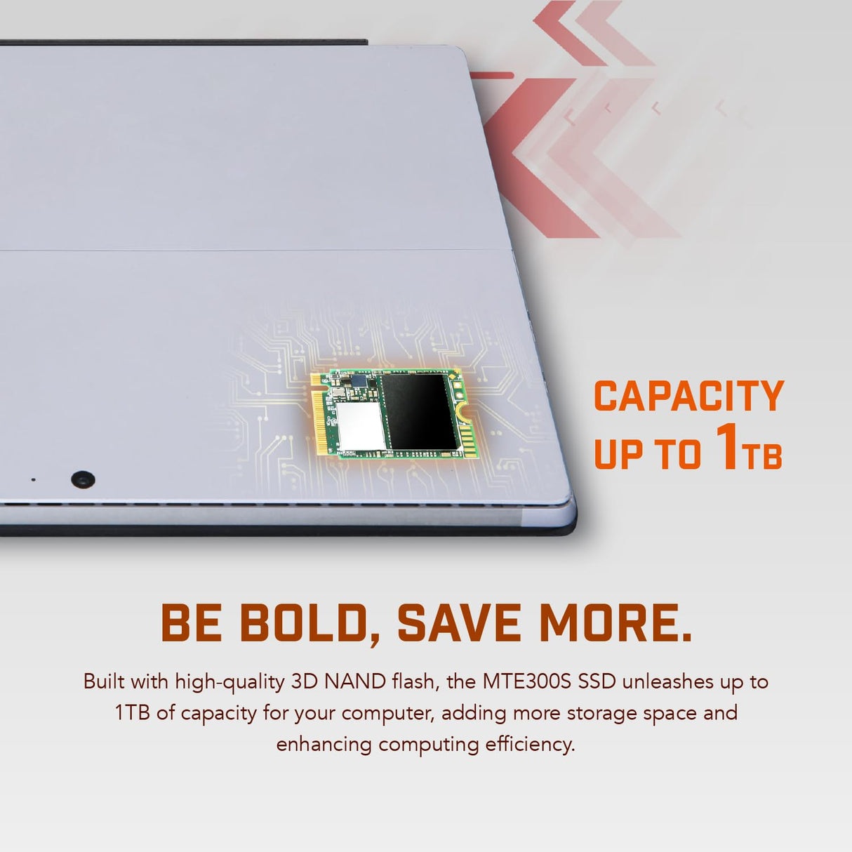 Transcend SSD Interno M.2 2230 NVMe PCIe Gen3 x4 1TB, Unidad de Estado Sólido, Memoria Flash 3D NAND TLC (Lectura/Escritura - hasta 2,900/2,650 MB/s) Cobertura Limitada de 5 Años - TS1TMTE300S