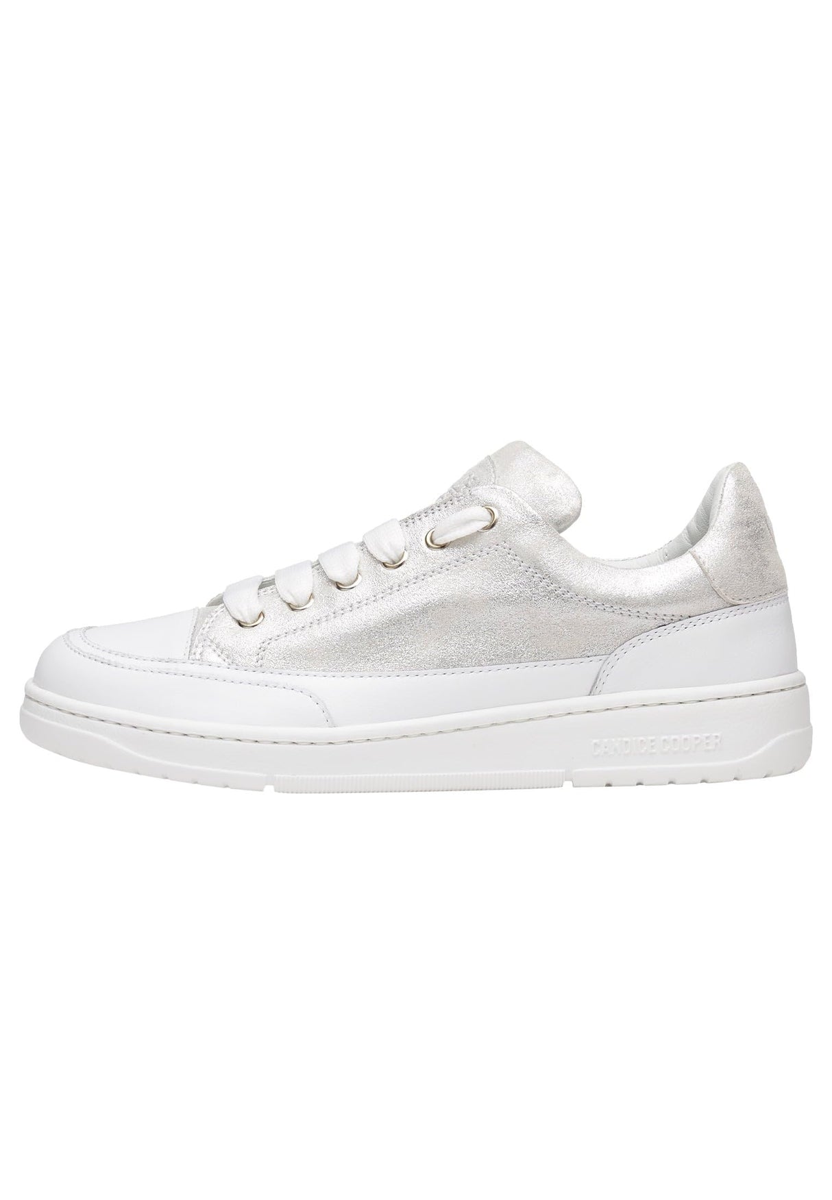 Candice Cooper VELANIE-Zapatillas Deportivas de Piel, Plateado 41
