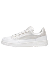 Candice Cooper VELANIE-Zapatillas Deportivas de Piel, Plateado 41