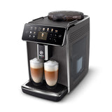 Saeco GranAroma Cafetera Superautomática - 14 Variedades de Café, Pantalla en Color Intuitiva, 4 Perfiles de Usuario, Molinillo de Cerámica (SM6580/10)