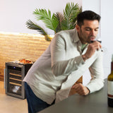 Cecotec Vinoteca - Nevera para Vinos - 24 Botellas Bolero GrandSommelier 2050 Inox Compressor. Temperatura ajustable de 5-18ºC, Alto rendimiento, Funcionamiento silencioso y sin Vibraciones