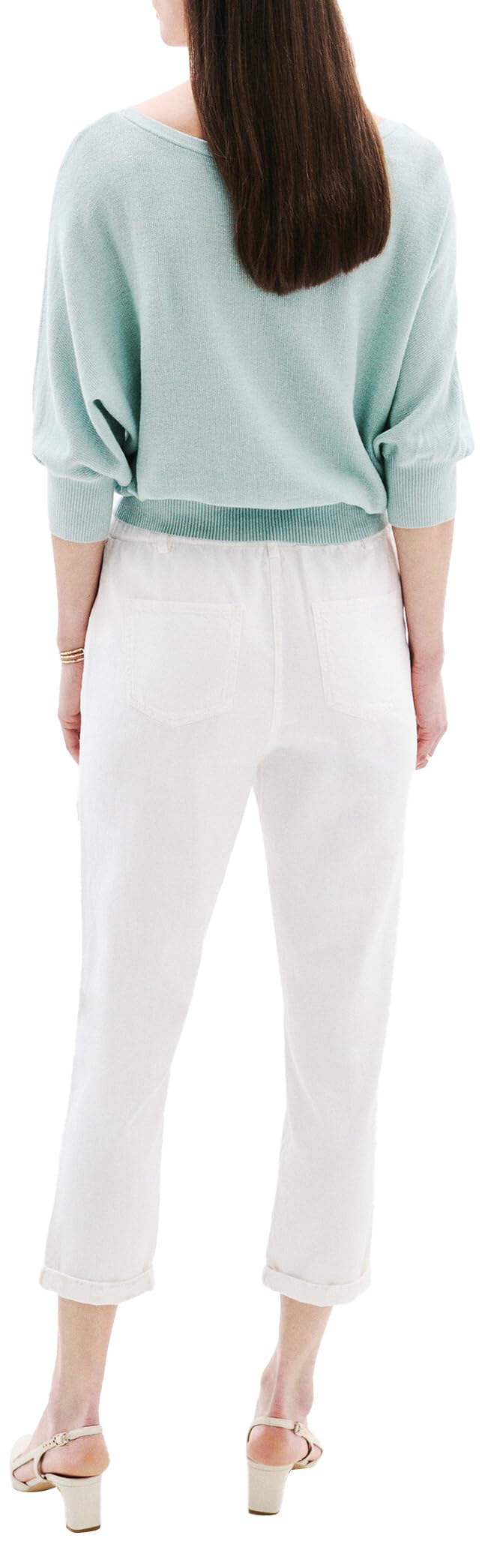 Caroll 242P-PNOOR Pantalón, Blanco, 44 para Mujer
