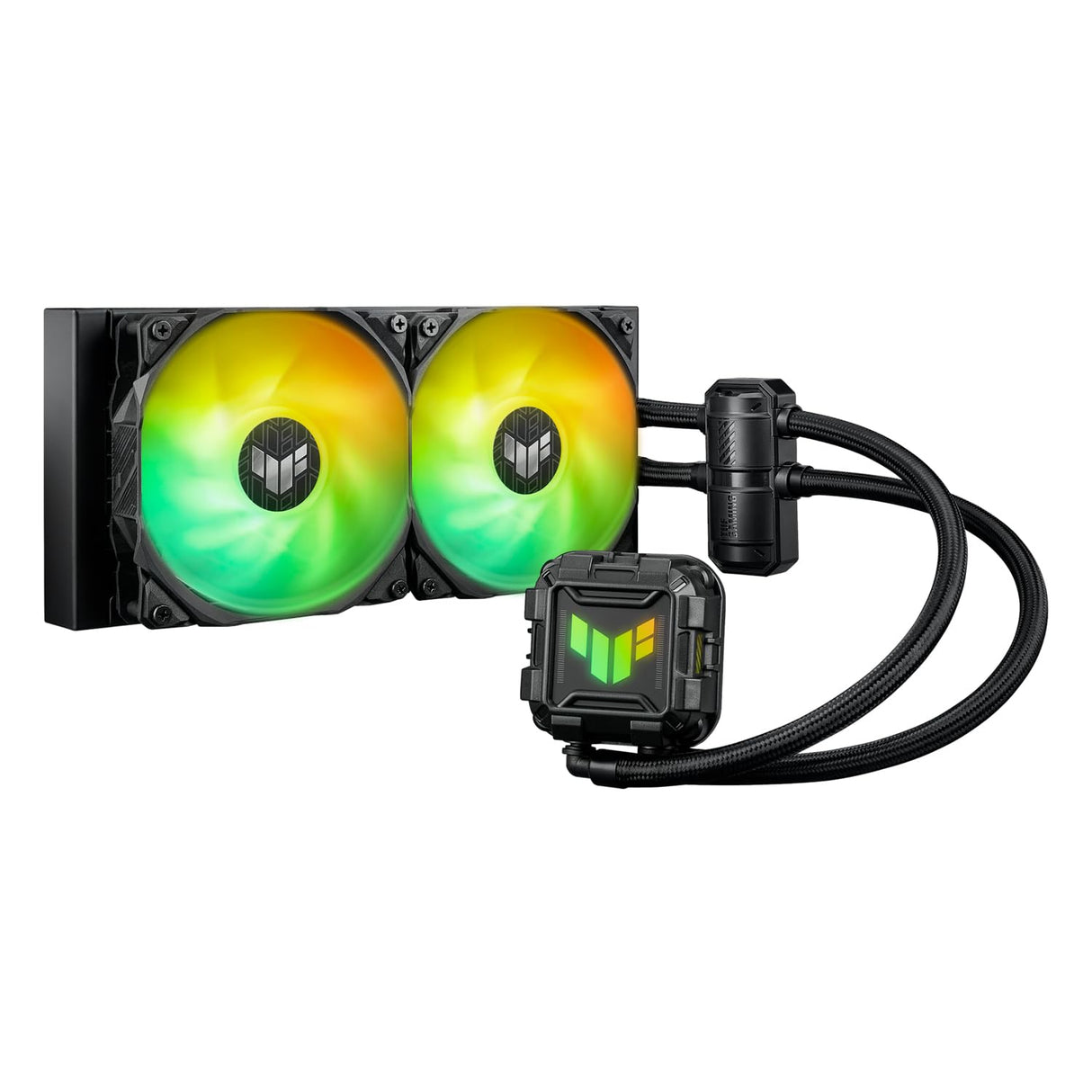 ASUS TUF Gaming LC II 240 ARGB - Sistema de refrigeración líquida (Aura Sync y dos ventiladores de radiador TUF Gaming ARGB de 120 mm)
