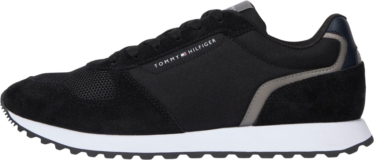 Tommy Hilfiger Runner Sneaker Hombre New Eva Mix Calzado Deportivo, Negro (Black), 42