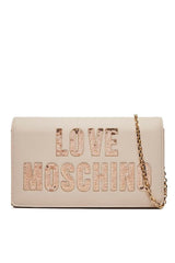 Love Moschino jc4293pp0i, Bolso de Hombro Mujer, Blanco Perla (Ral 1013), Talla única