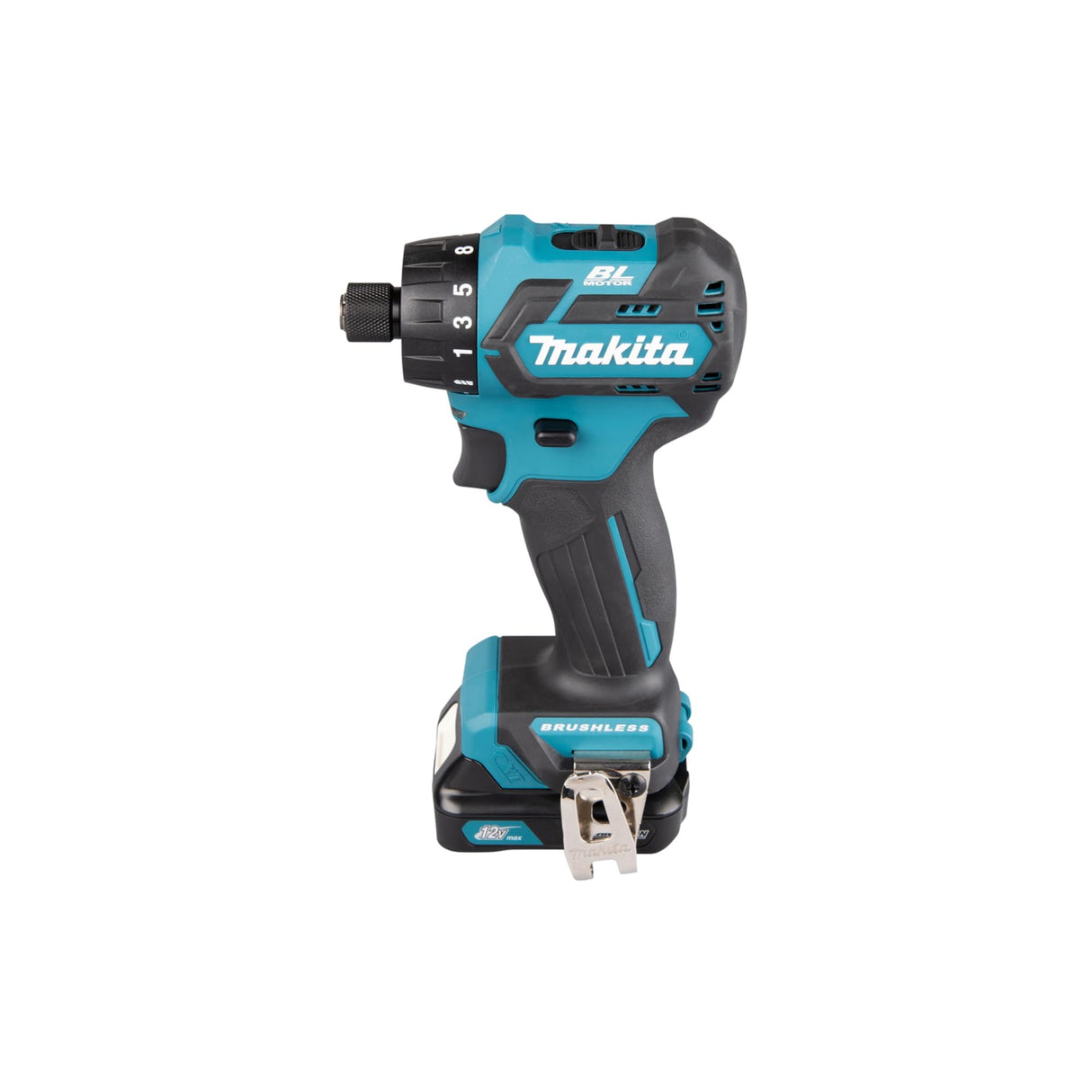 Makita DF032DSAJ drill Negro, Azul 1 kg - Taladro eléctrico (1 cm, 2,8 cm, 35 Nm, 21 Nm, 2,5 m/s², 450 RPM)