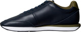 Calvin Klein Runner Sneaker Hombre Retro de Piel, Multicolor (Navy/Capers), 42