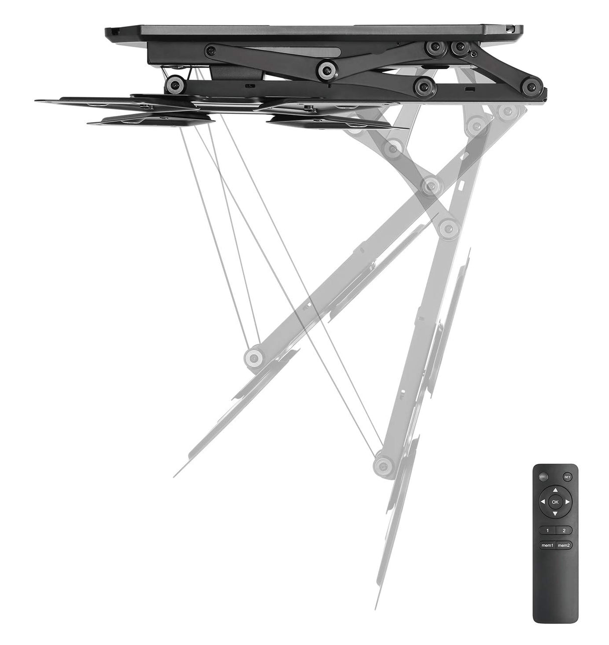 My Wall HL 40 ML Soporte de Techo para TV motorizado, inclinable, con Mando a Distancia