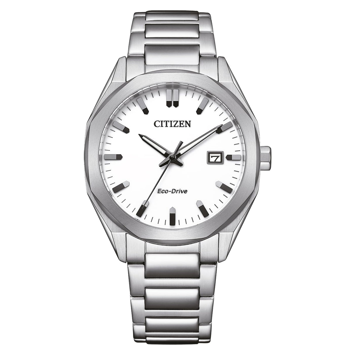 Citizen Reloj Analógico para Hombres de Eco-Drive con Correa en Acero Inoxidable BM7620-83A