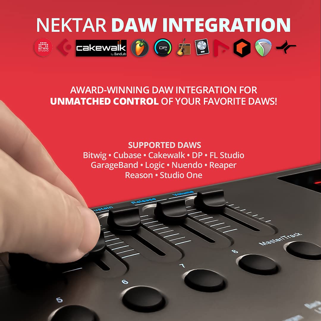 Nektar Impact LX61+ - teclado controlador MIDI USB con integración DAW