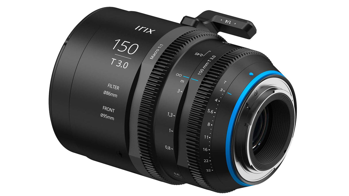 Irix Cine 150mm T3.0 Macro 1:1 Lente de vídeo 150mm para Sony E || 11 láminas de Enfoque min 0,35 m rotación 270° || Lente de vídeo para Sony