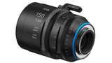 Irix Cine 150mm T3.0 Macro 1:1 Lente de vídeo 150mm para Sony E || 11 láminas de Enfoque min 0,35 m rotación 270° || Lente de vídeo para Sony