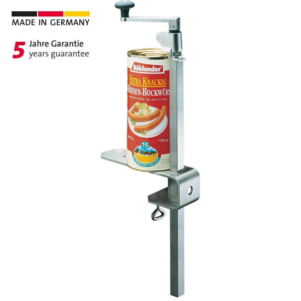 Westmark Abrelatas para mesa, Para restauración / profesionales, Largo: 84 cm, Acero / Acero inoxidable, Sieger Clou 40, 19852260