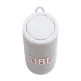 JBL Grip, Altavoz Bluetooth Compacto, Sonido JBL Pro, AI Sound Boost, Resistencia al Agua IP68, luz Ambiental, autonomía de 14 h, conexión Multi-Altavoz Auracast, aplicación JBL Portable, Blanco