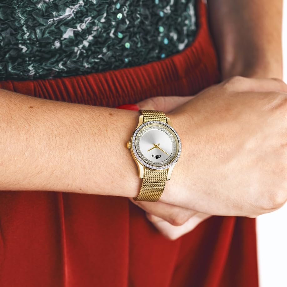 LOTUS Reloj Analógico para Mujeres de Cuarzo con Correa en Acero Inoxidable 18827/1