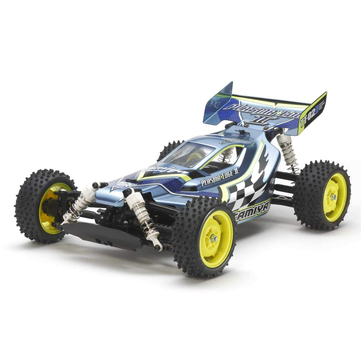 Tamiya Tamiya-58630 Buggy RC 58630 Plasma Edge II TT-02B 1:10 - Kit de Montaje de Cochecito, Multicolor (TAM58630)