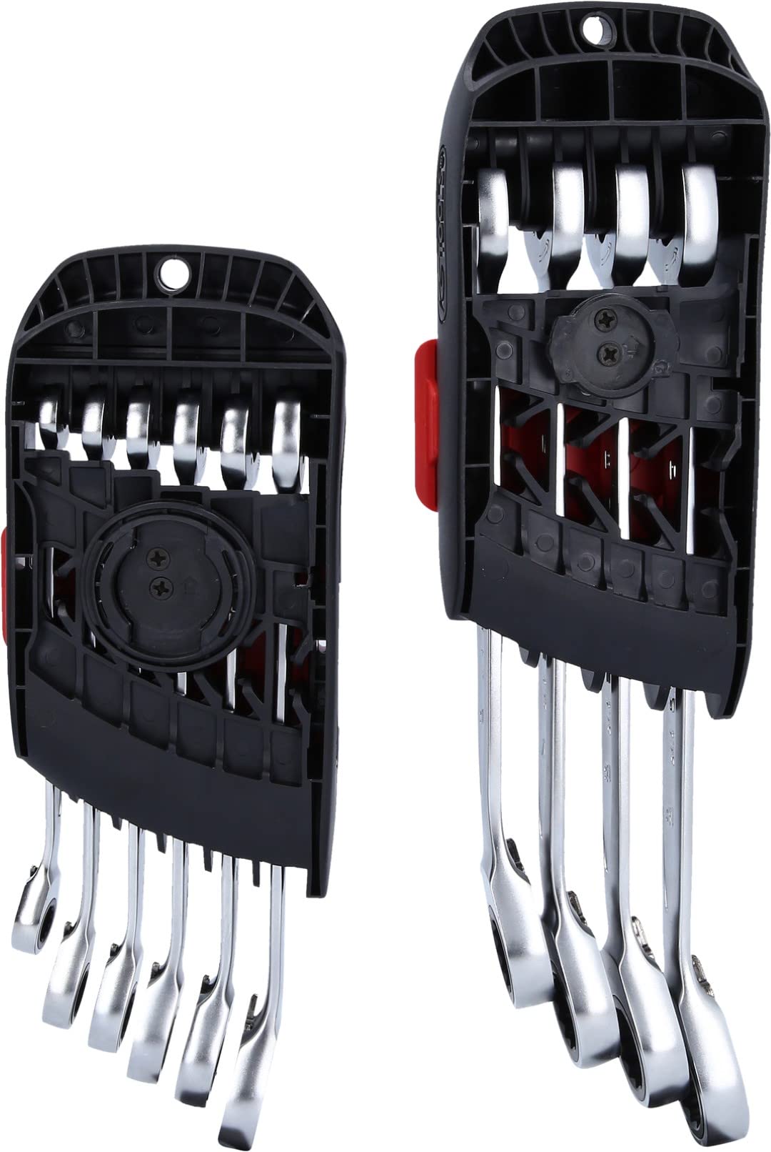 KS Tools 503.5950 Llave combinada de carraca DUO GEARplus® con función de carraca en la llave fija, conmutable, 10 pzs