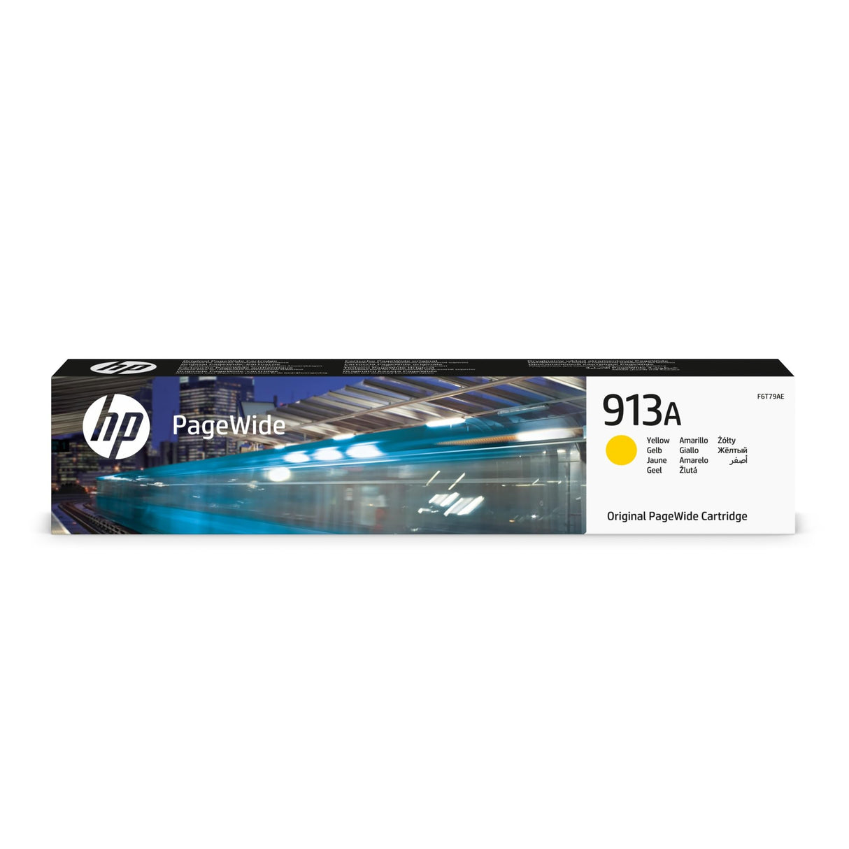 HP 913A F6T79AE, Amarillo, Cartucho de Tinta PageWide Original, de 3.000 páginas, compatible con impresoras de inyección de tinta HP PageWide 352dw, MFP 377dw, HP PageWide Pro 452dw y MFP 377dw
