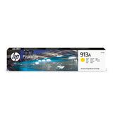 HP 913A F6T79AE, Amarillo, Cartucho de Tinta PageWide Original, de 3.000 páginas, compatible con impresoras de inyección de tinta HP PageWide 352dw, MFP 377dw, HP PageWide Pro 452dw y MFP 377dw