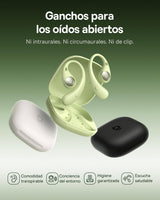 Baseus Eli Sport2 - Auriculares Abiertos para Deportes con Curva de Confort en S, Tiempo de reproducción 45H, SuperBass 2.0, IPX7, Bluetooth 6.0, 4 micrófonos, Llamadas claras con Inteligencia