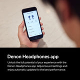 Denon AH-C500W - Auriculares intrauditivos inalámbricos, Resistentes al Agua, con micrófono Integrado, Color Blanco