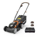 WORX WG779E.1 Cortacésped 34cm 40V (220V) 4.0Ah, Negro