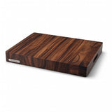 Continenta - Tabla de cocina para cortar - Hecha con madera de acacia, superficie tratada con aceite, madera maciza y emblema de metal.