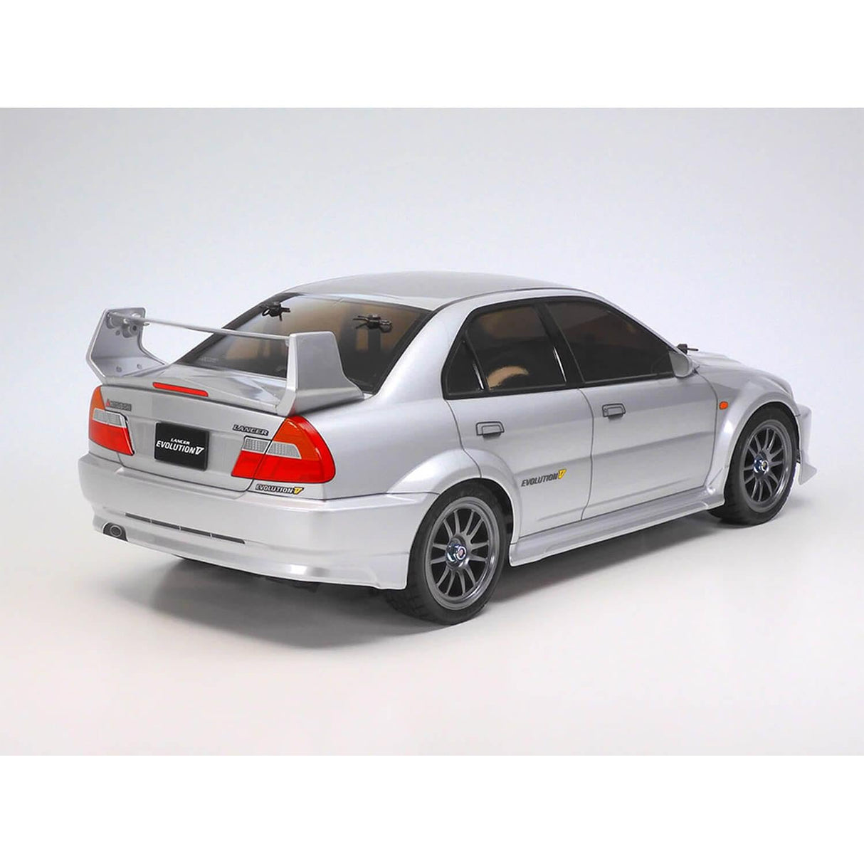 Tamiya 58713 1:10 RC Mitsubishi Lancer EVO V TT-02 - Coche teledirigido, vehículo RC, modelismo, Kit para Montar, Hobby, Bricolaje, Modelo RC, Kit RC