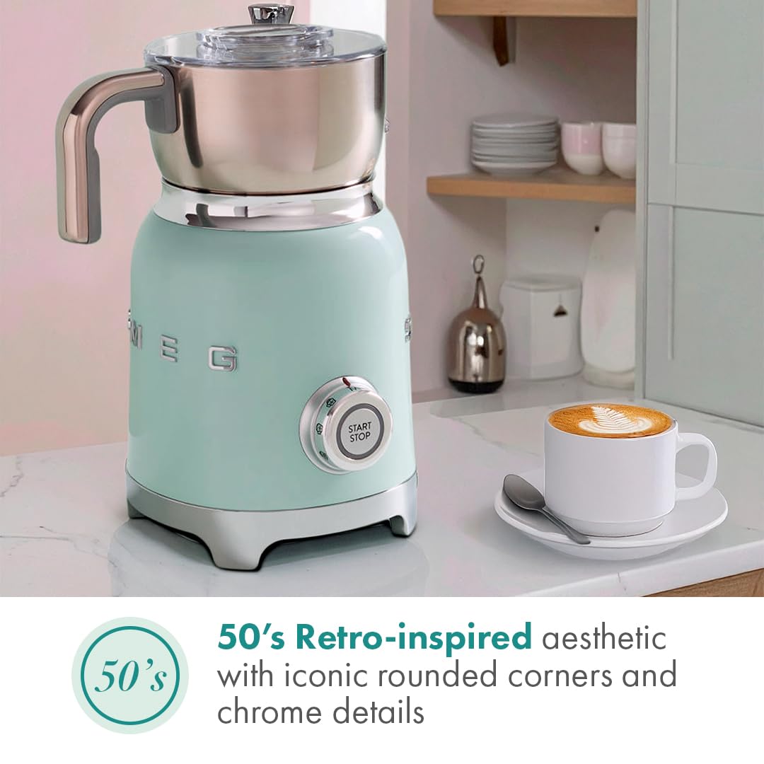 Smeg MFF11PGEU milk frother 50`s Style pastellgrün