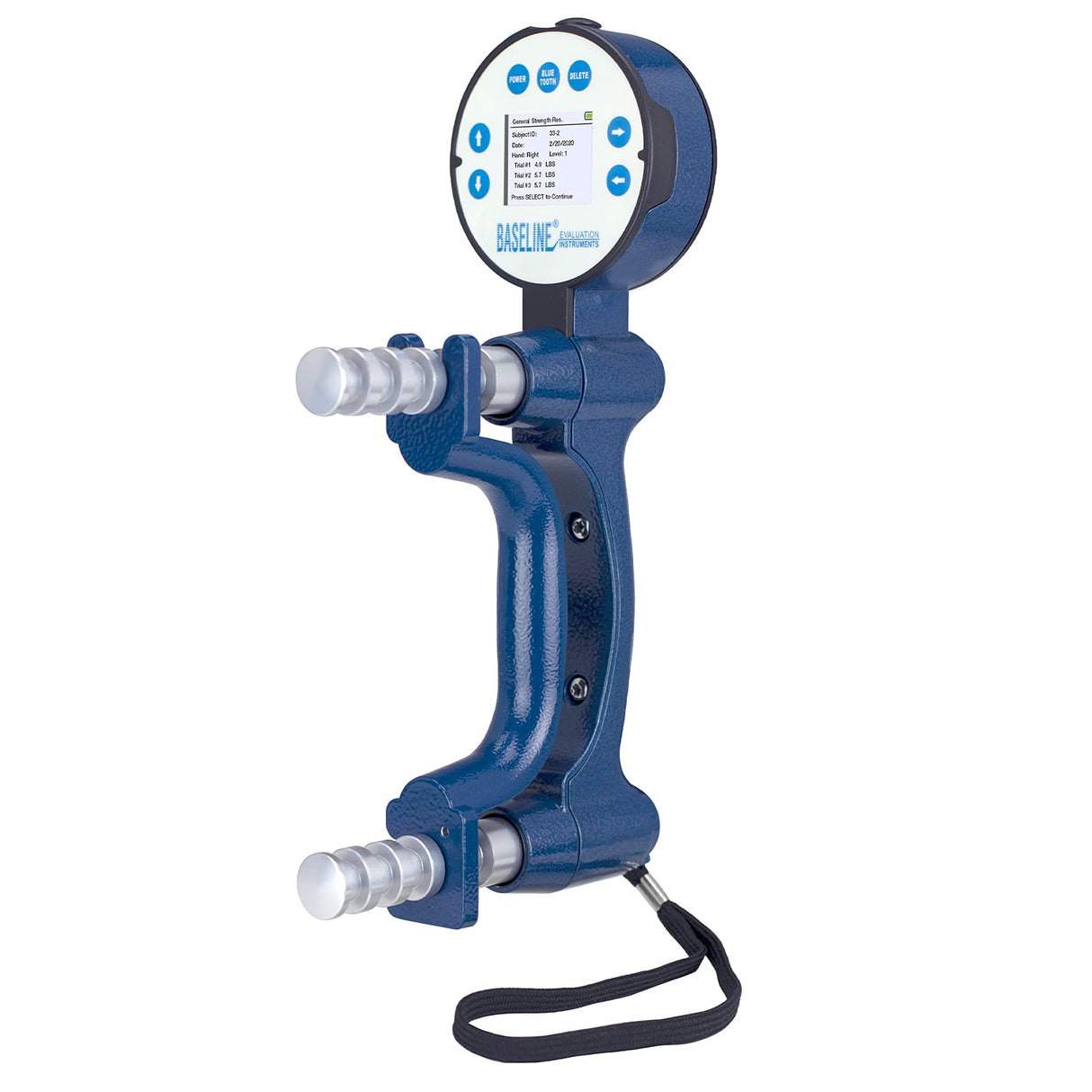 Baseline Dinamómetro Digital de Mano Bims, de 5 Posiciones para Medir y Evaluar la Fuerza de Agarre, Óptimo para Terapia Manual Profesional, Fisioterapia, Entrenamiento Atlético y Rehabilitación