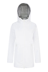 Geox W Spherica Parka 1 Chaqueta, Hochweiß, 44 para Mujer