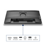 Philips 24B2U4301 - Monitor Full HD de 24 Pulgadas, Altavoces, Altura Ajustable (1920 x 1080, 120 Hz, HDMI 1.4, DisplayPort 1.4, USB-C (100 W Power Delivery), Salida DP, concentrador USB) Negro Gris