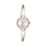 DKNY Reloj para mujer Crosswalk, movimiento de tres manecillas, caja de acero rosa dorado de 26 mm con correa de acero, NY2791