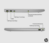 HP 15-fd0187ns - Ordenador portátil de 15.6" FHD (Intel N100, 8GB RAM, 256GB SSD, Intel UHD, Windows 11) Plata - Teclado QWERTY Español