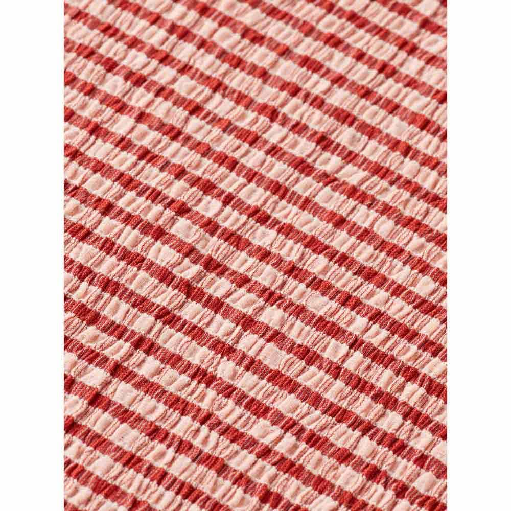 Scotch & Soda Structured Gingham Midi Dress Vestido Informal, Roadside Red/Cotton Candy, M Mujeres