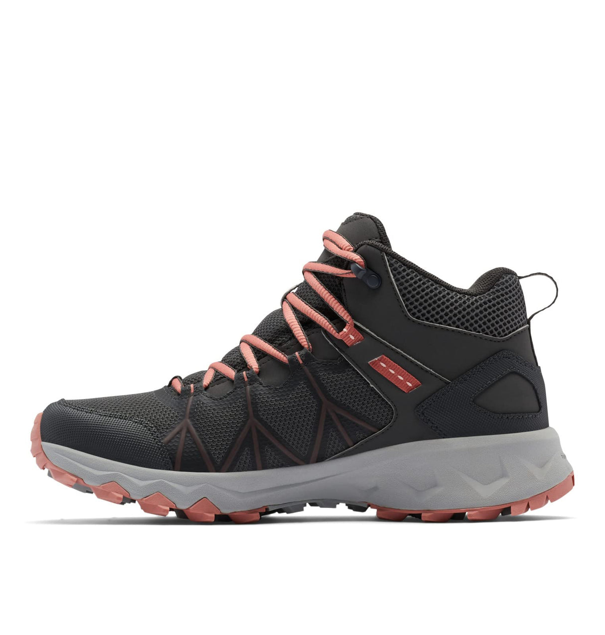 Columbia Peakfreak 2 Mid Outdry, Botas Montaña De Senderismo Y Trekking, Mujer, Gris (Dark Grey/Dark Coral 2024), 36.5 EU