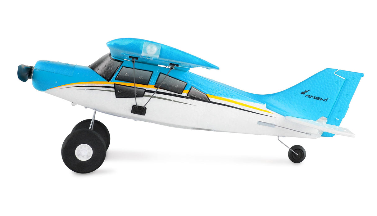 Amewi Maule M7 - Avión teledirigido teledirigido (4 Canales, giroscopio 3D/6G, RTF), Color Azul