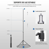 NEEWER Bicolor Luz LED Estudio con Trípode Viseras, Panel Video Key Lighting para Grabación Video, Streaming, Sesión de Fotos, Fotografía, 660 Leds, 3200K-5600K, 3300lx/1m, Regulable CRI96+, NL660