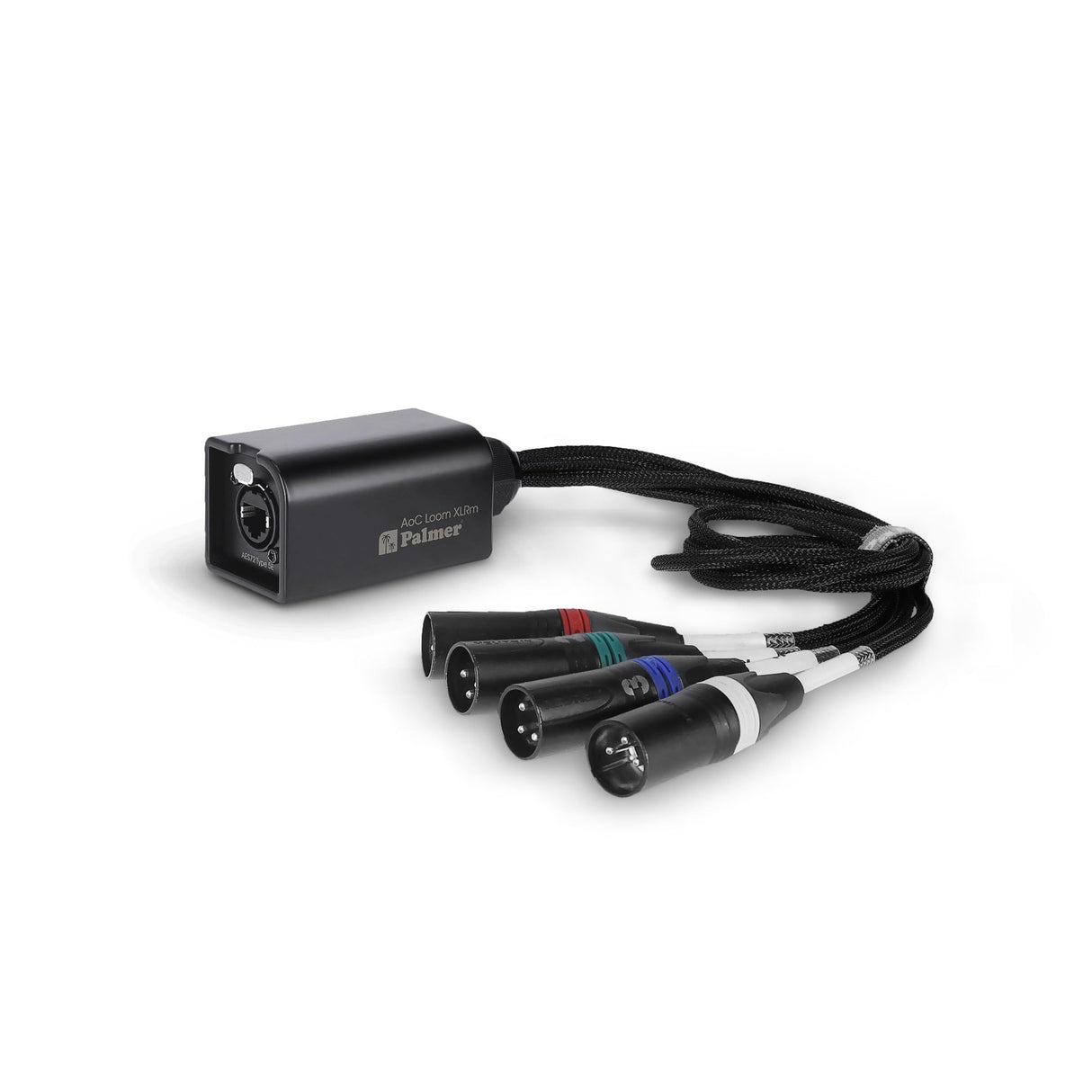 Palmer AoC Loom XLRm Cable adaptador multinúcleo de audio sobre Cat de etherCON a 4 x XLR macho