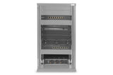 DIGITUS Juego de 10 Pulgadas - Armario de Red 12U Serie Soho Negro - Estante - regleta de enchufes - Panel de Conexiones de 8 Puertos - conmutador gigabit de 8 Puertos