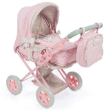 Diset La Nina - Cochecito/Silla para muñecas Violeta Rosa Flor (37X65X44 Cm)
