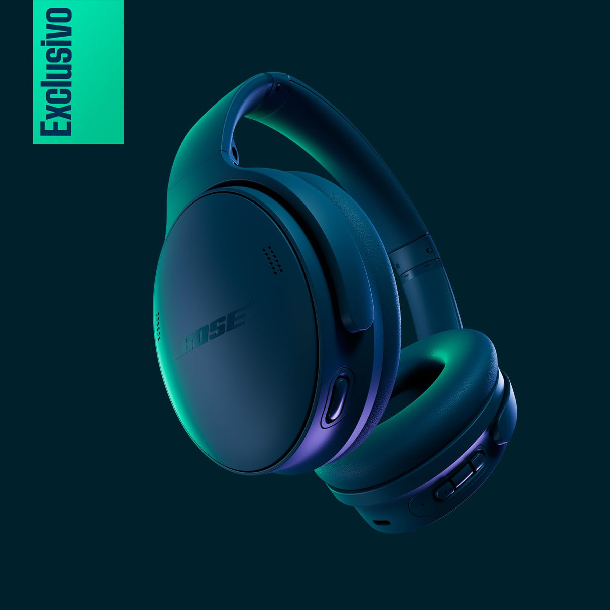 Bose QuietComfort Headphones, Auriculares inalámbricos con cancelación de Ruido, Auriculares de Diadema con Bluetooth, micrófono y Cable con hasta 24h de autonomía, Azul crepúsculo - Edición Limitada