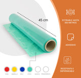 OFITURIA Film para Embalar 50 cm de Ancho y Estirable Hasta 300 Metros de Longitud – Rollo de Film Elástico Manual para Embalaje Industrial (Rojo, 6)