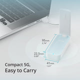 D-Link D501 Adaptador USB 5G NR – Internet móvil 5G/4G LTE ultrarrápido, Plug & Play, USB-C, Antena Plegable, Nano SIM, Compatible con Windows/macOS/Linux