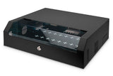 DIGITUS DN-19 04U-PB-B - Armario de red 19 pulgadas 3 U + 2 U - Serie SOHO - Montaje horizontal en pared - Compacto - Capacidad de carga 30 kg - Negro