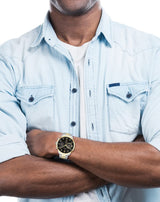 Tommy Hilfiger Reloj Analógico de Cuarzo Multifunción para Hombre con Correa de Acero Inoxidable Bicolor - 1791944