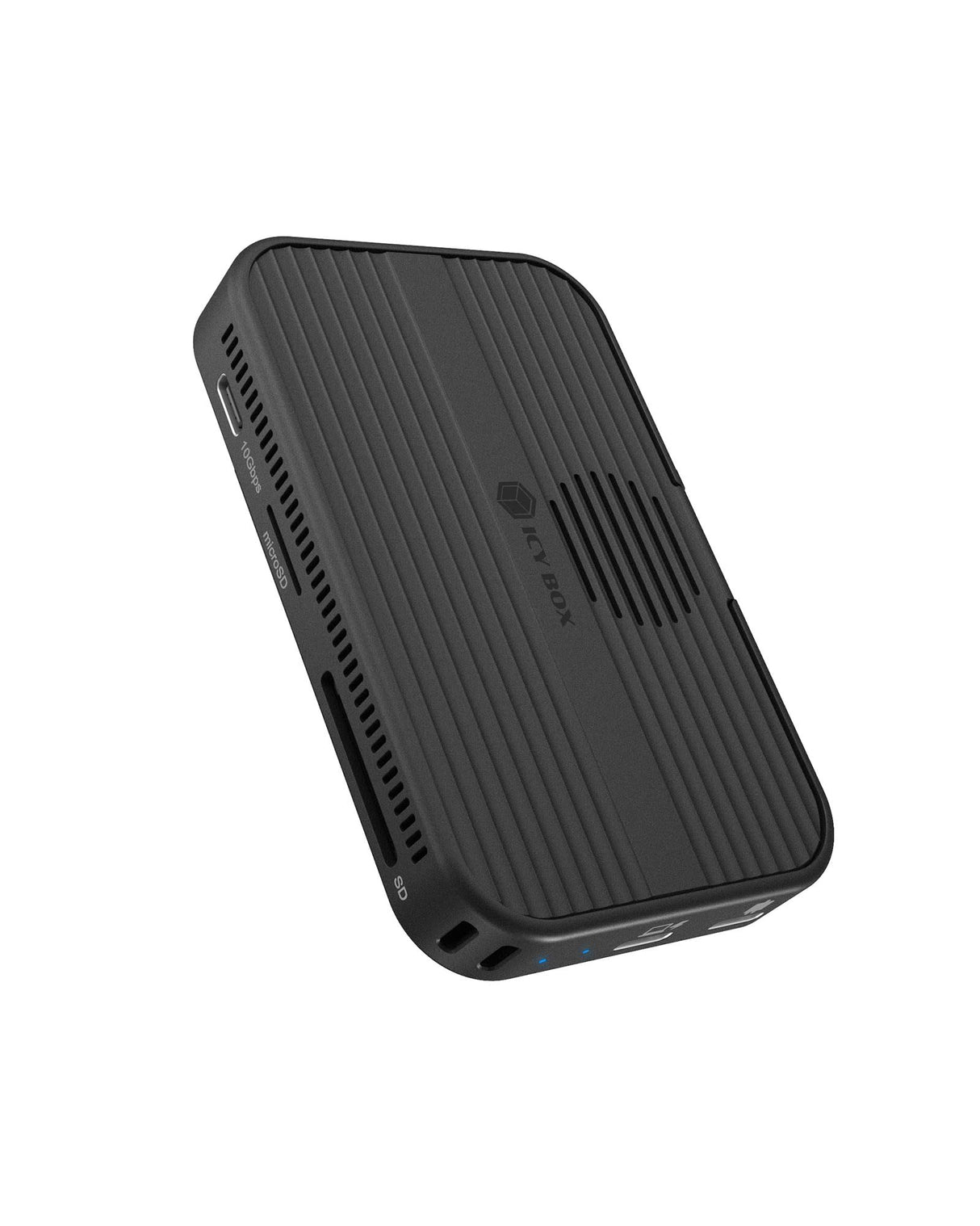 ICY BOX USB-C DockingStation M.2 SSD/NVMe & SATA Carcasa USB 3.2 (10 Gbps), sin Herramientas, HDMI 4K, Lector de Tarjetas, Power Delivery 100 W, Externo, Plug & Play, Negro, IB-DK4071M-CU31