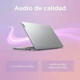 Lenovo IdeaPad 1 Gen 7 - Ordenador Portátil 15.6" FHD (AMD Ryzen 5 7520U, 16 GB RAM, 512 GB SSD, AMD Radeon 610M Graphics, Wi-Fi 6, Windows 11 Home) Teclado QWERTY Español - Gris Nube