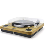 AIWA GBTUR-120WDMKII: Tocadiscos de Madera, Bluetooth, 3 velocidades, radio FM, SD y USB